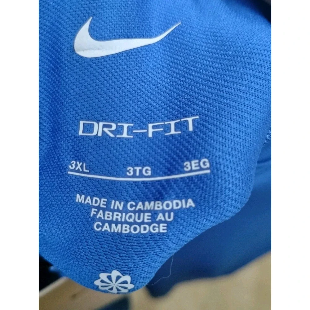 Nike Dri-Fit Women's Quarter Zip Pullover Blue Size 3XL NWT Performance Top